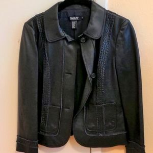 DKNY leather jacket
